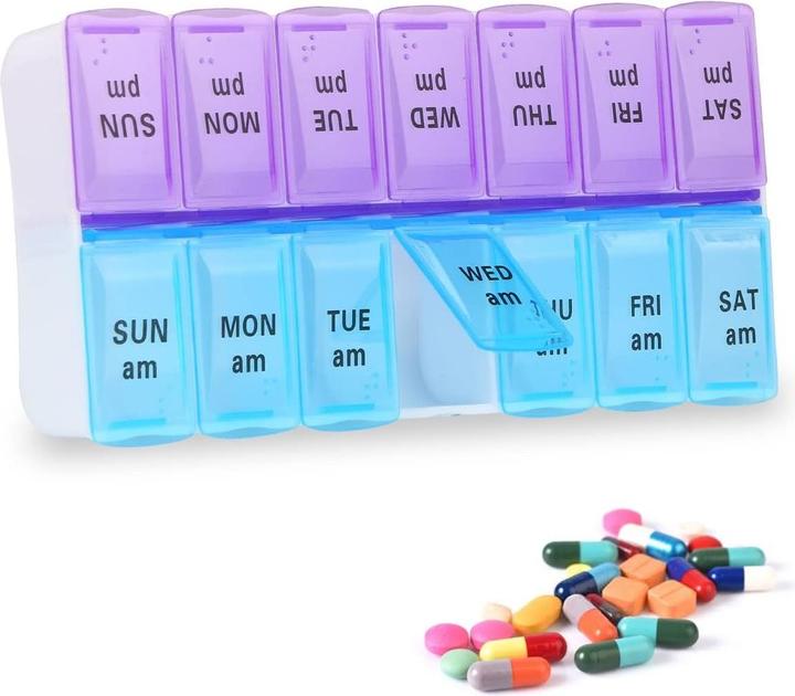 Actual product image Cbx Tablet box 7 days - morning and evening