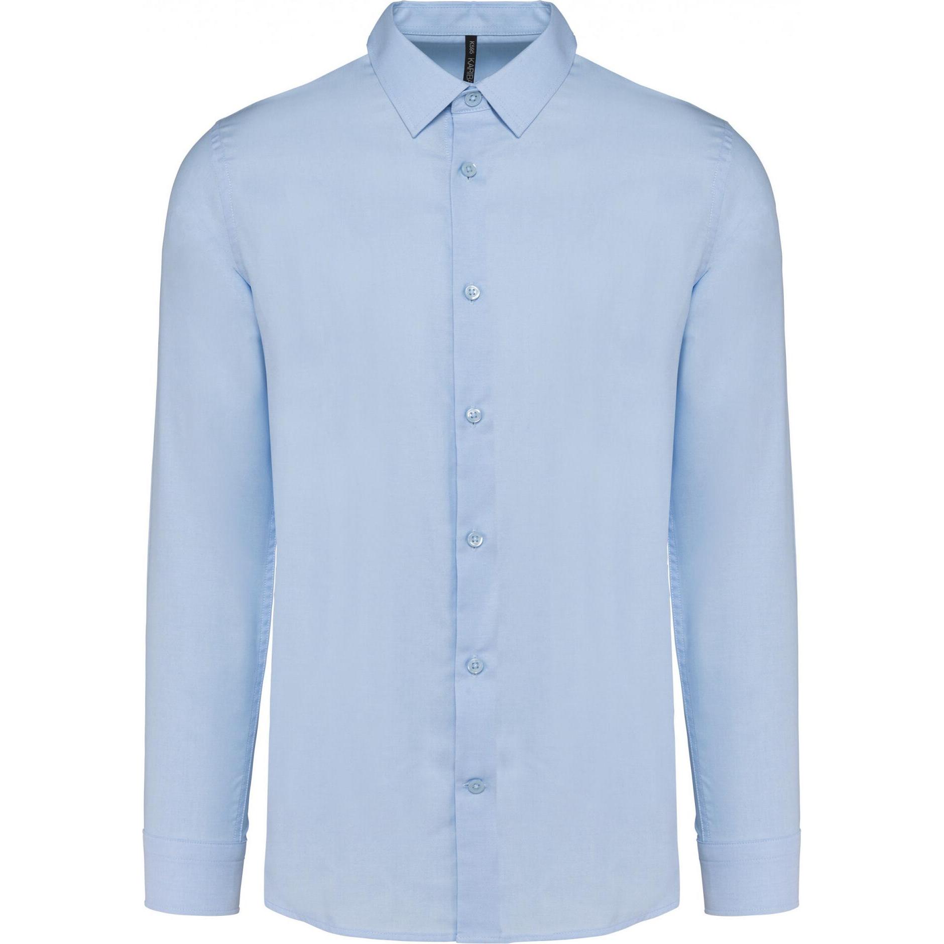 Kariban, Herren, Hemd, Oxford, Blau, (M)