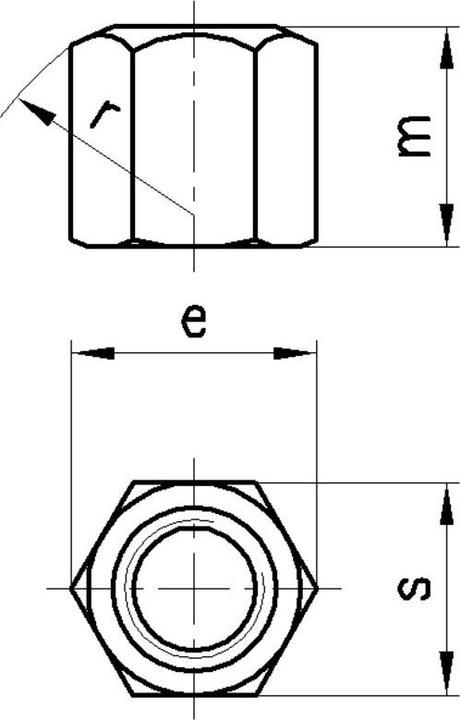 Produktbild Amf Sechskantmutter (M30)