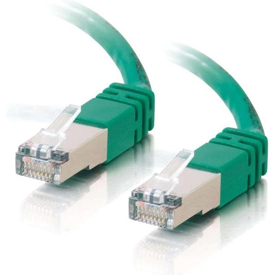 C2G Cbl/10M Shield CAT5E Mld Patch CBL GRN (U/FTP, CAT5e, 10 m), Netzwerkkabel