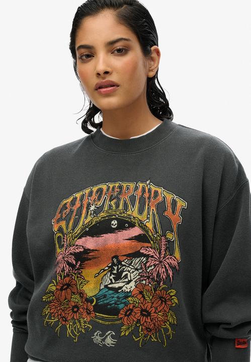 Produktbild Superdry Lockeres Psych Surf Sweatshirt mit Rundhalsausschnitt (L)