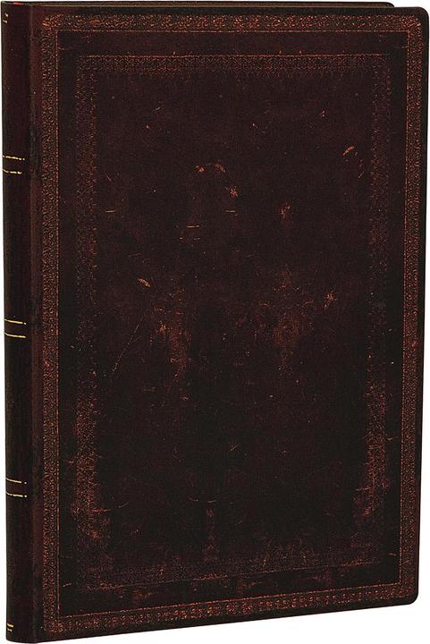 Actual product image Paperblanks Flexis Black Morocco Leather PlainMiniLIN