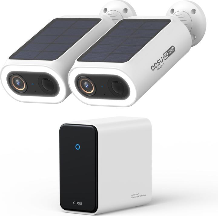 Aosu 4K Solarcam P1 Max w/ Homecortex System - 2 Camera's (3840 x 2160 pixels)