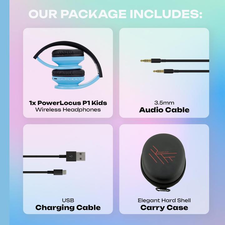 Image du produit PowerLocus Bluetooth Kinderkopfhörer