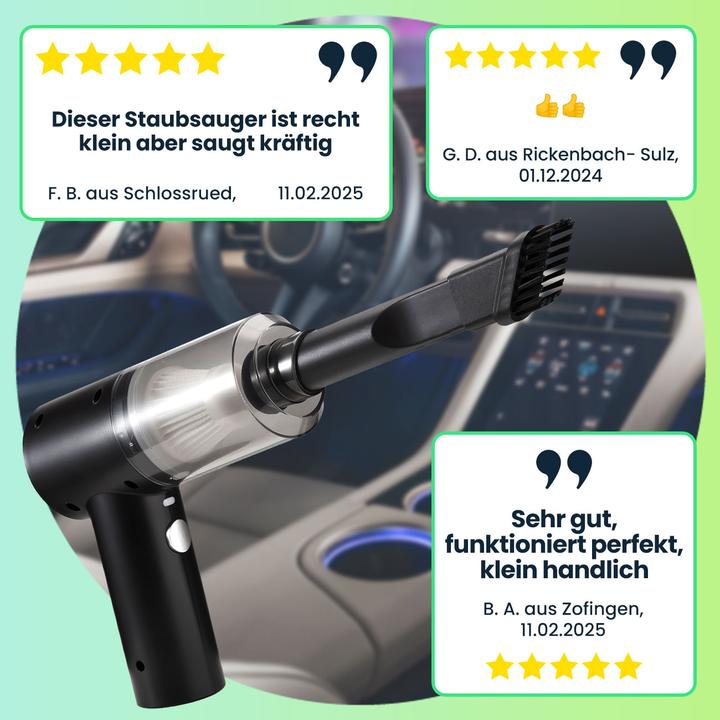 Produktbild Casativo Kompakter Akku-Handstaubsauger mit LED-Leuchte