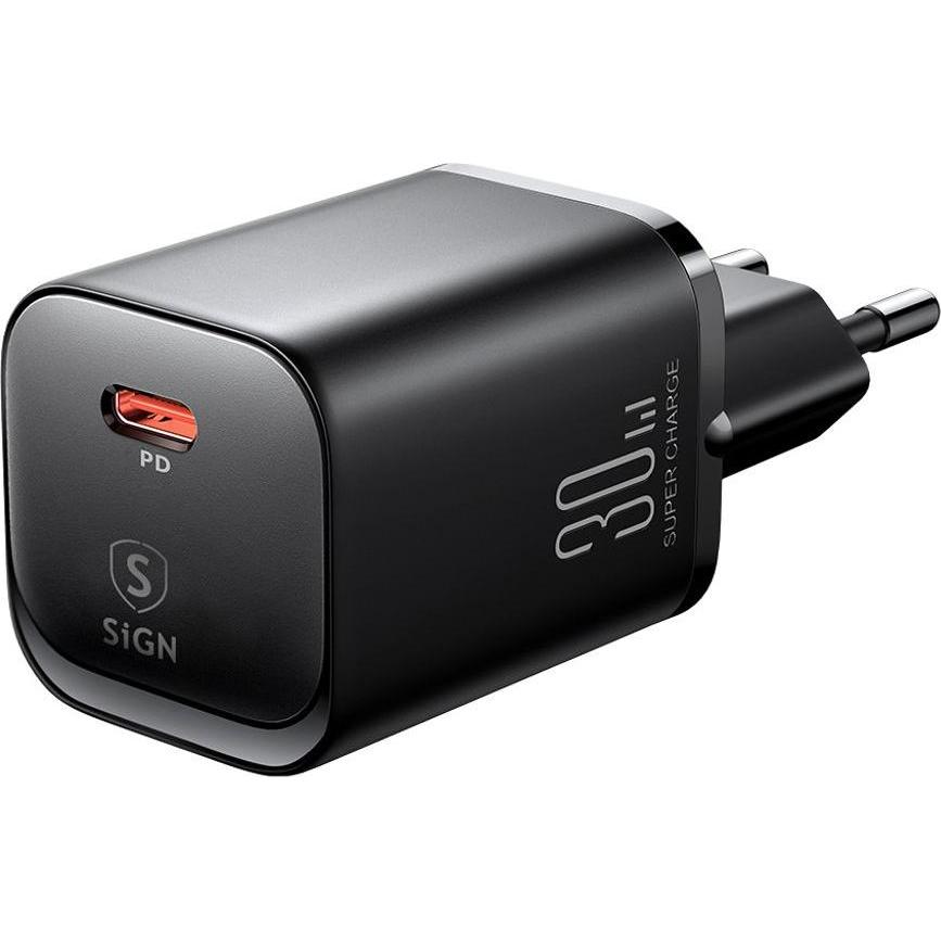 Thumbnail - SIGN Single-Port Charger, 30W - Black (Apple iPhone 15 Pro), Smartphone Hülle, Schwarz