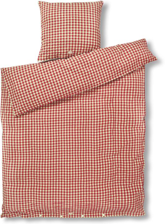 Produktbild Juna - Baek&Bølge Bettwäsche 140x200 cm - Rot & Gelb (140 x 200 cm, 60 x 63 cm)