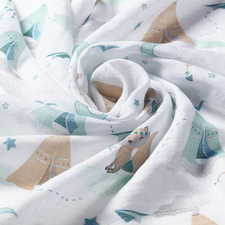 Productafbeelding Babyono Natürliche Bambuswindeln Blau (70 cm, 70 cm)