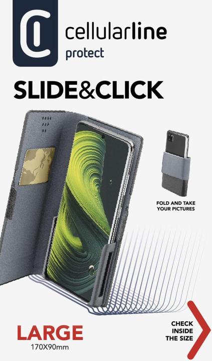 Produktbild Cellularline Slide & Click - L: (Misure max telefono: 90mm * 170mm) (Universal)