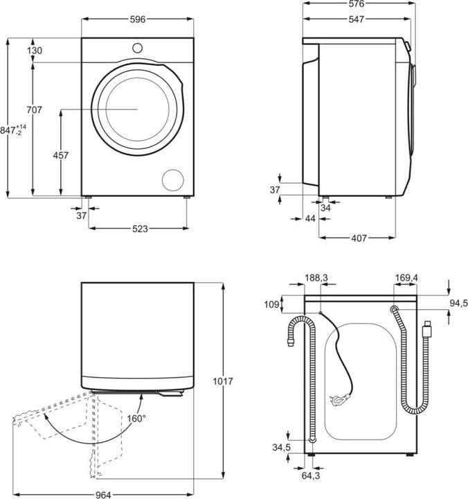 Produktbild AEG Lavamat L6FBC41478 (7 kg, Links)