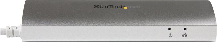Actual product image StarTech 3 Port Mobile USB 3.0 Hub plus Gigabit Ethernet - Aluminium USB Hub with Gigabit Ethernet Adapter (USB-A, 4 ports)
