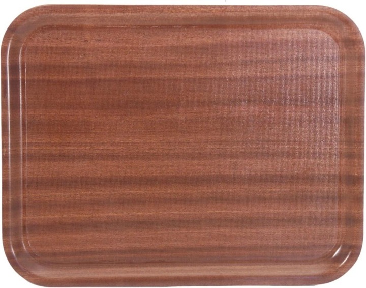 Produktbild Contacto Tablett rechteckig 46x35cm, rutschfest Farbe: Mahagoni