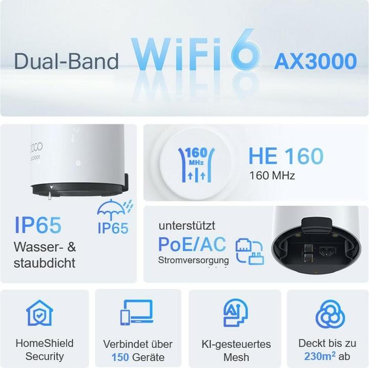 Actual product image TP-Link Deco X50-Outdoor Wi-Fi 6 Mesh AX3000 (1-pack)