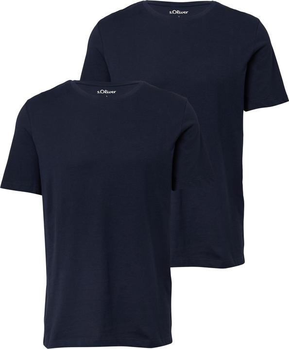 Produktbild s.Oliver T-Shirt Basic-T-Shirt aus Baumwolle im 2er-Pack (S)
