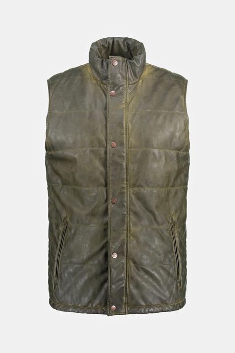 Immagine prodotto JP1880 Gilet trapuntato per l'outdoor in similpelle vintage con collo alto, fino alla tg. 8XL (4XL)
