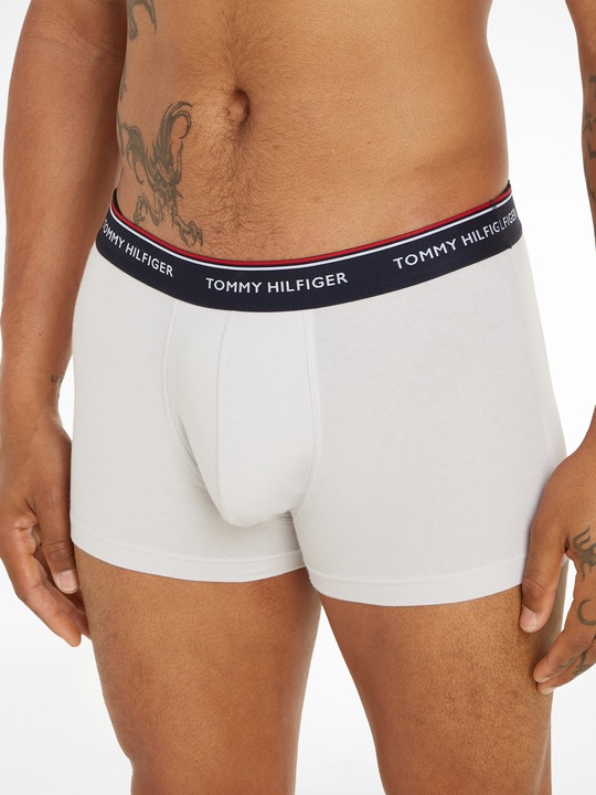 Produktbild MGA Herren-Boxer-Trunk-Hösche 3p Marineblau/Grün/Beige (L)