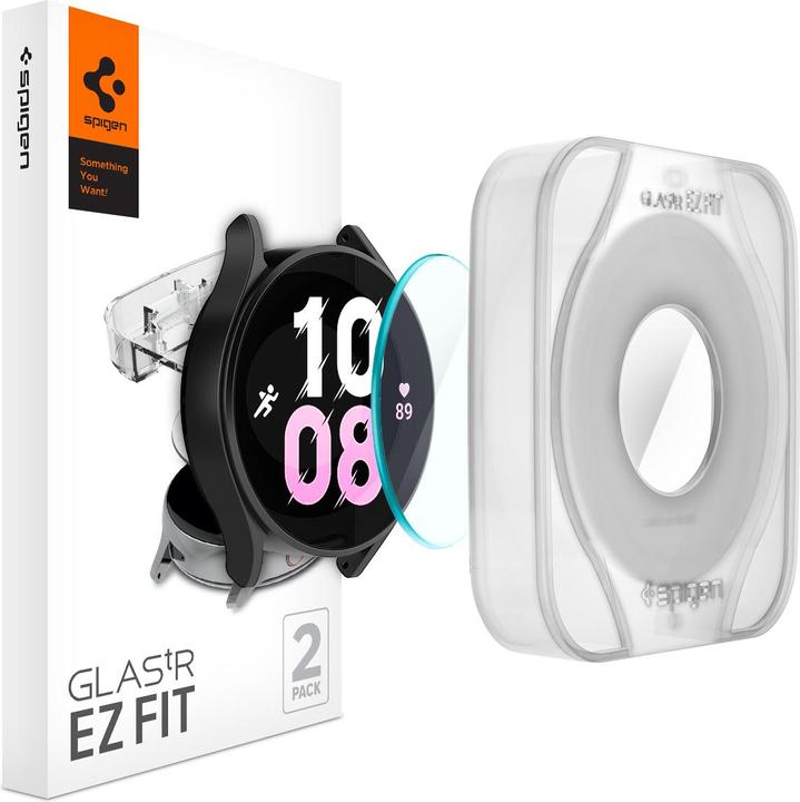 Image du produit Spigen Glas.TR Sam Galaxy Watch 5 45mm Classic 2-Pack "EZ FIT" AGL05346 szkło hartowane