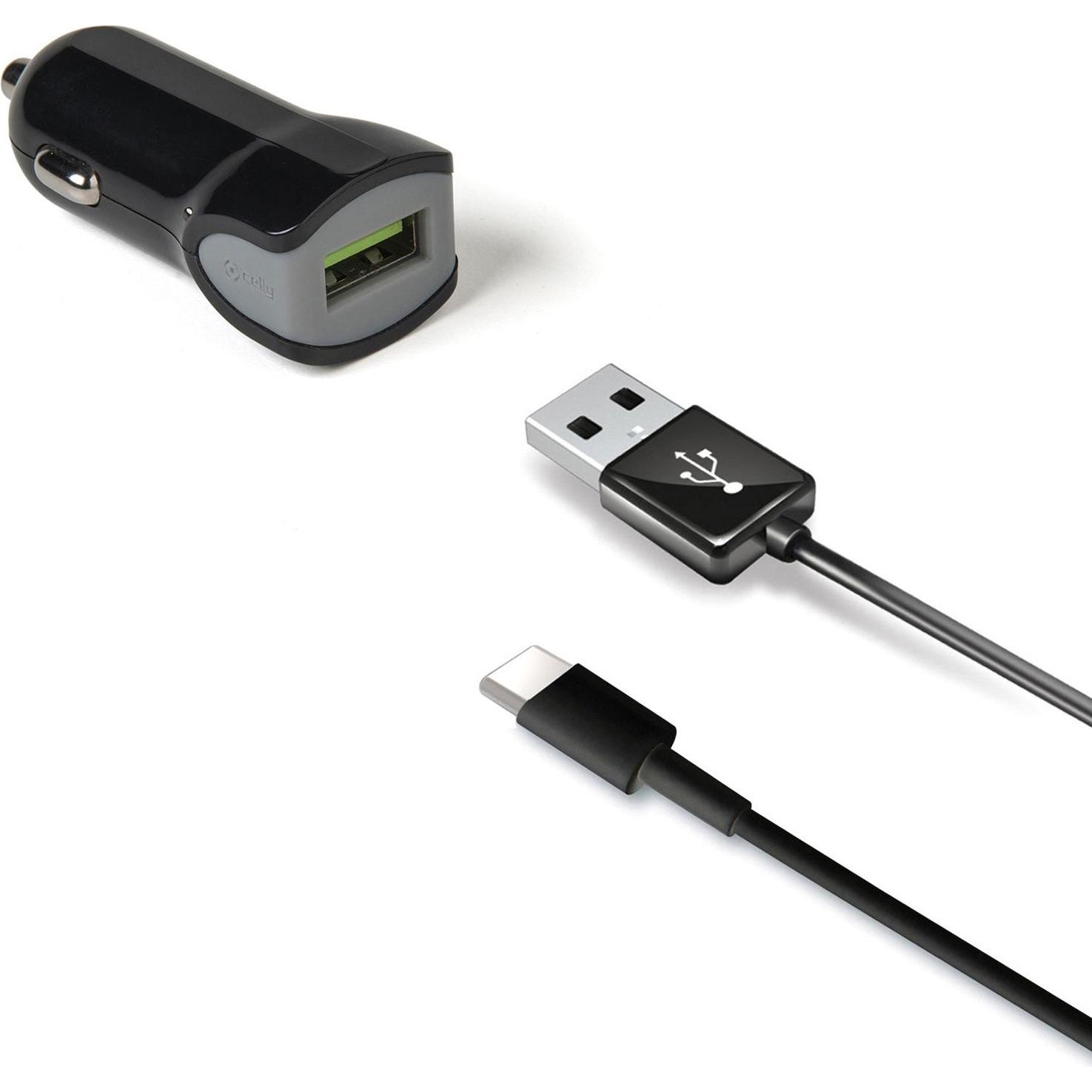 Celly CCUSBTYPEC - Auto-Netzteil - 2.4 A (USB) (CCUSBTYPEC)