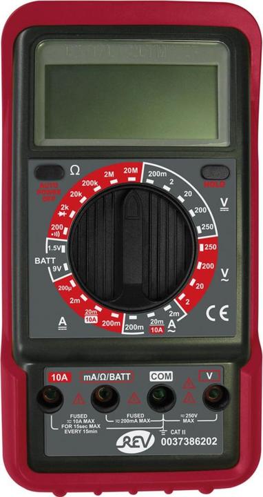 Actual product image REV Multimeter Profi sw/rt Hand-held multimeter digital CAT III (CAT III)