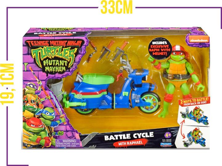Image du produit Little Tikes Tortues Ninja - Vehicule deluxe avec figurine 12 cm - Raphael