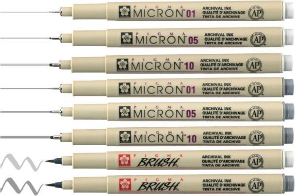 Produktbild Sakura Pigma Micron (Grau, Hellgrau, 8 x)
