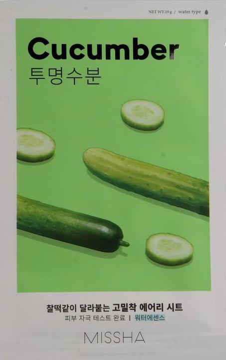 Missha - Moisturizing face mask with cucumber extract Cucumber (Airy Fit Sheet Mask) 19 g (19 g)