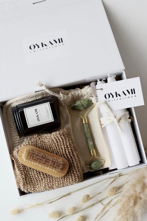 Immagine prodotto Oykami Scatola regalo di bellezza "Tokyo" pietra di giada verde (Set per la cura del corpo)