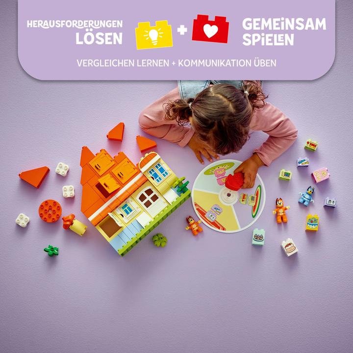 Image du produit LEGO La maison familiale de Bluey avec jeu de mémoire (10459)