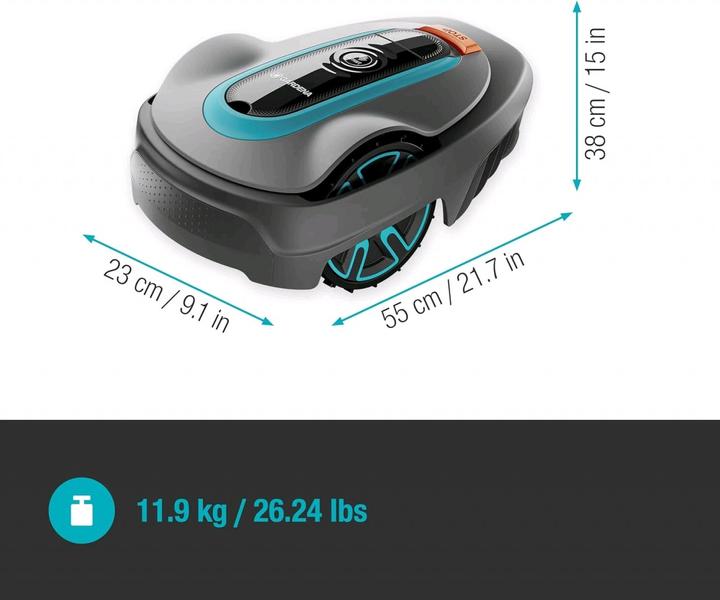 Actual product image Gardena smart SILENO city 400 square metre robotic lawnmower set (400 m², Boundary wire)
