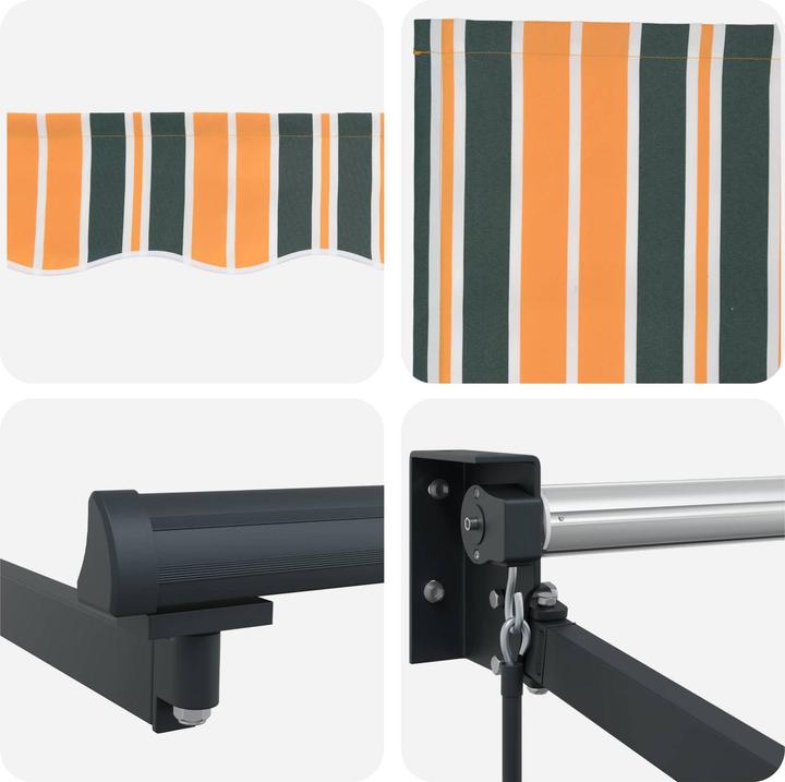 Actual product image vidaXL Retractable awning (2.50 m)