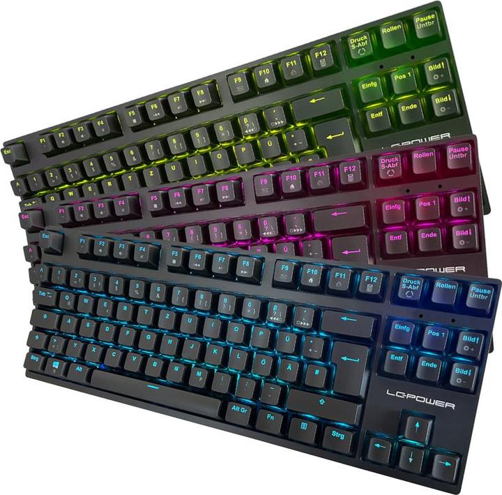 Actual product image LC-Power LC-KEY-MECH-2-RGB-C-W (DE, Cable, Wireless)