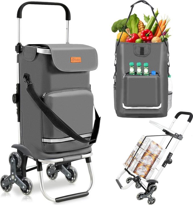 Produktbild Sekey Einkaufstrolley mit Treppensteiger und Kühlfach