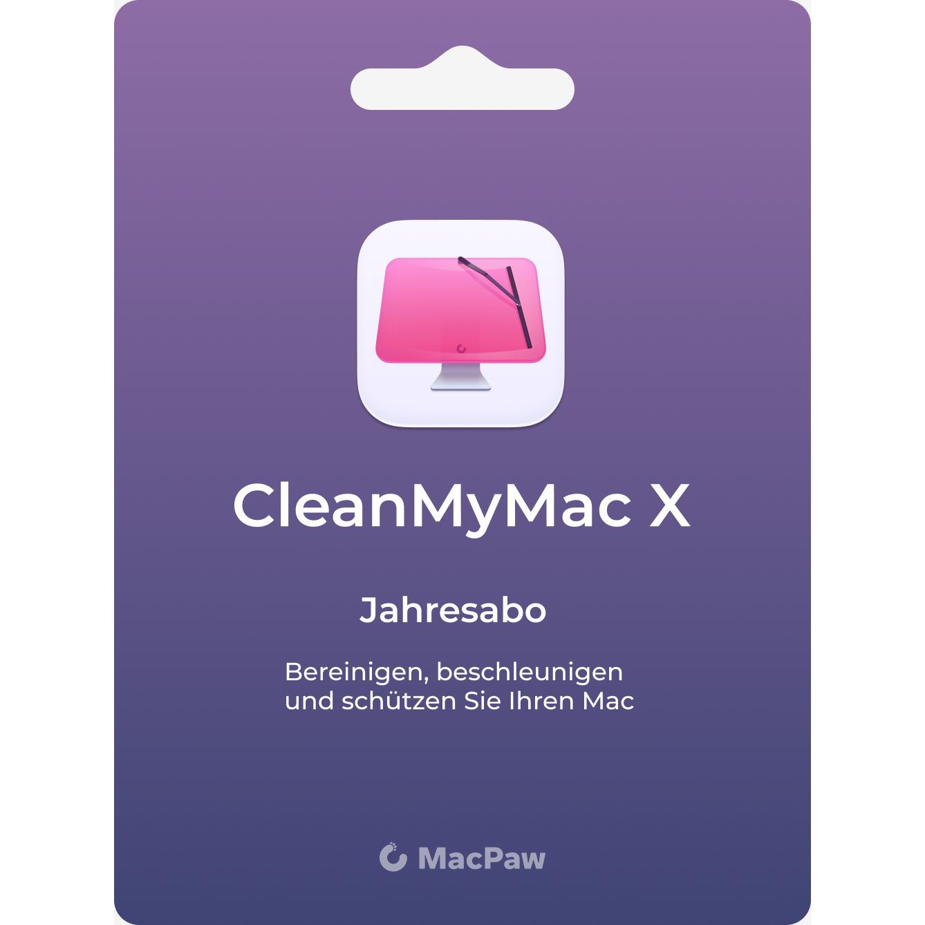 MacPaw CleanMyMac X 1-year subscription (1 Mac) Download Code für Mac OS