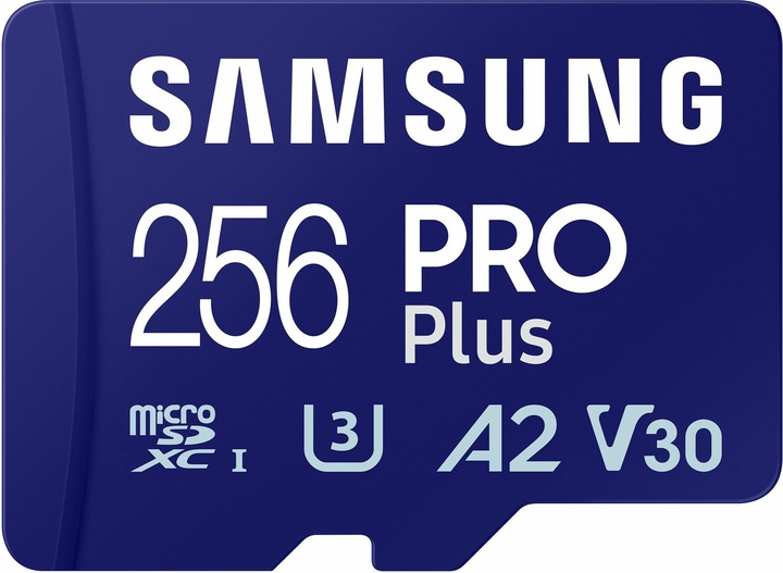 Productafbeelding Samsung PRO Plus met USB-kaartlezer (256 GB, microSDXC, U3, UHS-I)