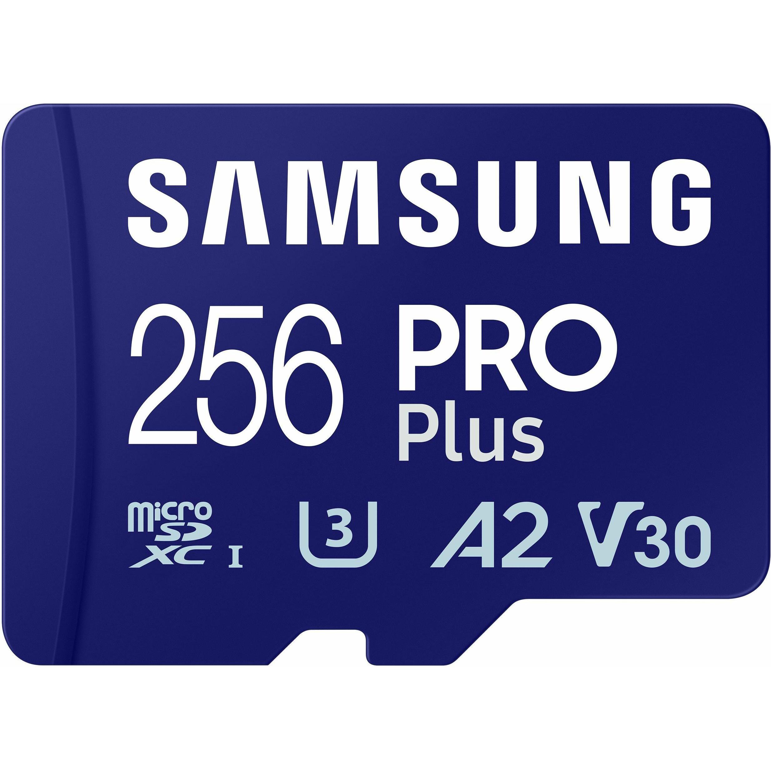 Thumbnail - Samsung Pro Plus (256 GB, microSDXC, U3, UHS-I), Speicherkarte, Blau