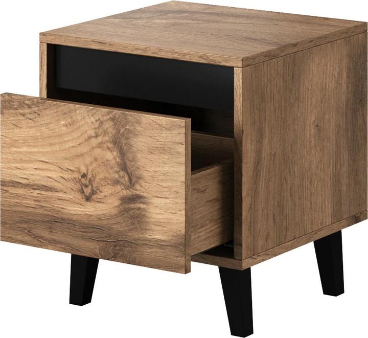 Immagine prodotto Cama NORD comodino 2 pezzi 40x38x45 cm rovere wotan/antracite (40 x 38 x 45 cm)