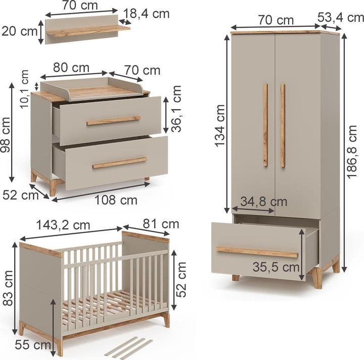 Actual product image VitaliSpa Malia (Children's wardrobes)