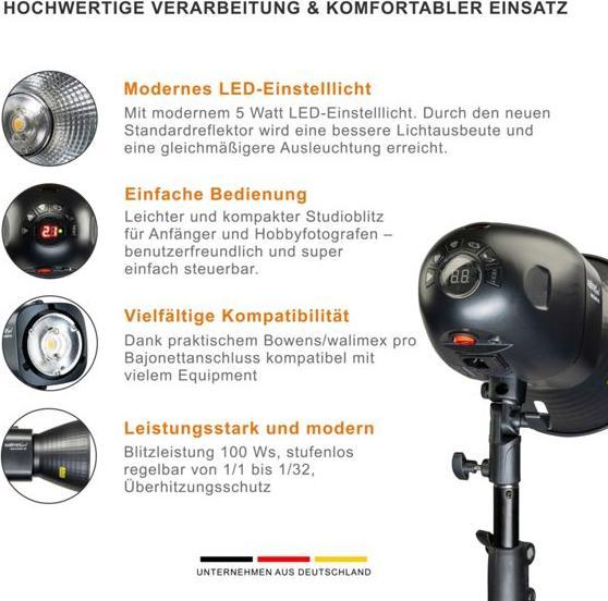 Actual product image Walimex pro Newcomer 100 II Set Double (100 W, Set)