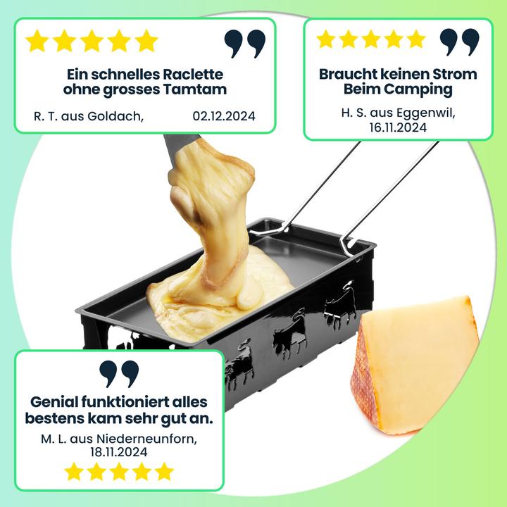 Actual product image Casativo Foldable raclette tea light set for 1 person