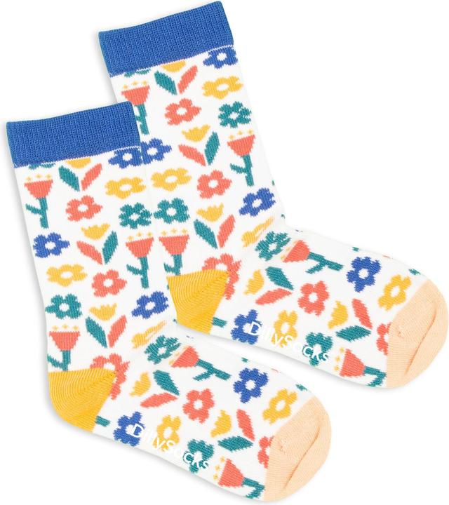 Produktbild DillySocks Kindersocken Lil White Meadow (Einzelpack, 19 - 22)