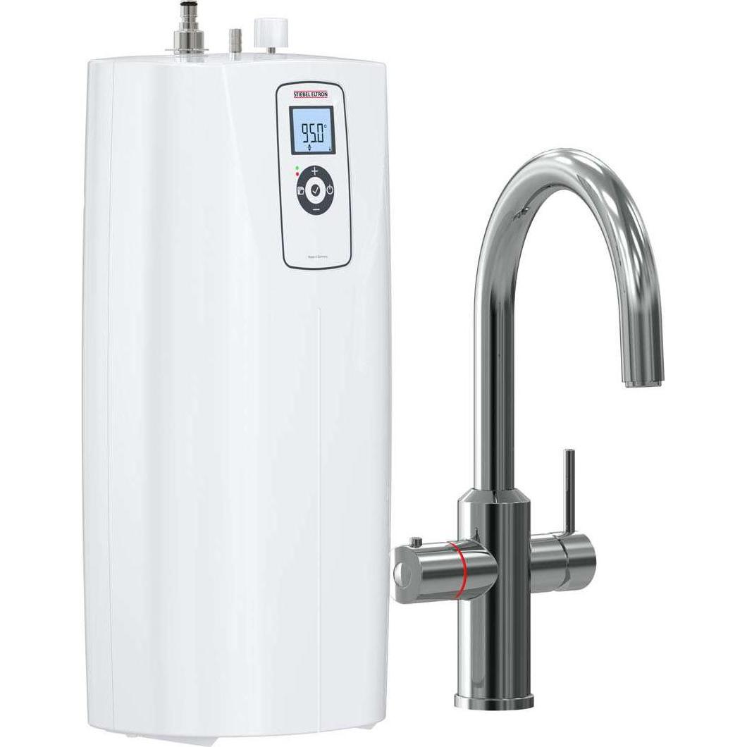 Stiebel Eltron, Warmwassergerät, HOT 2.6 N Premium + 3in1 c (chrom), Set mit Heisswassergerät + Wasserhahn für die Küche...