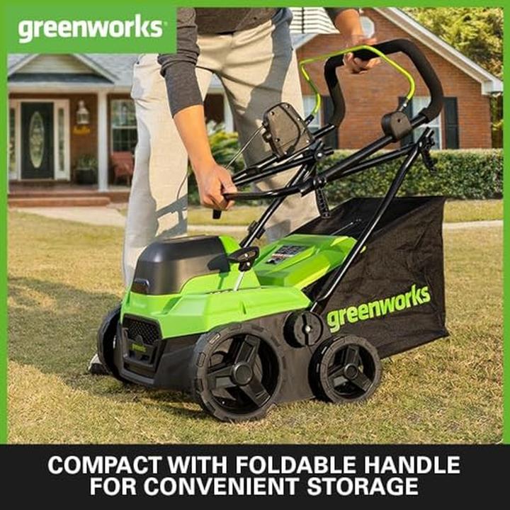 Actual product image Greenworks Akku Vertikutierer Ohne Akku und Ladegerät