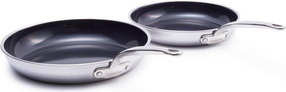 Actual product image Greenpan Barcelona Pro 2-delige Pannenset met keramische antikleeflaag 24/28 cm (28 cm, Pan set + pot set, Aluminium)