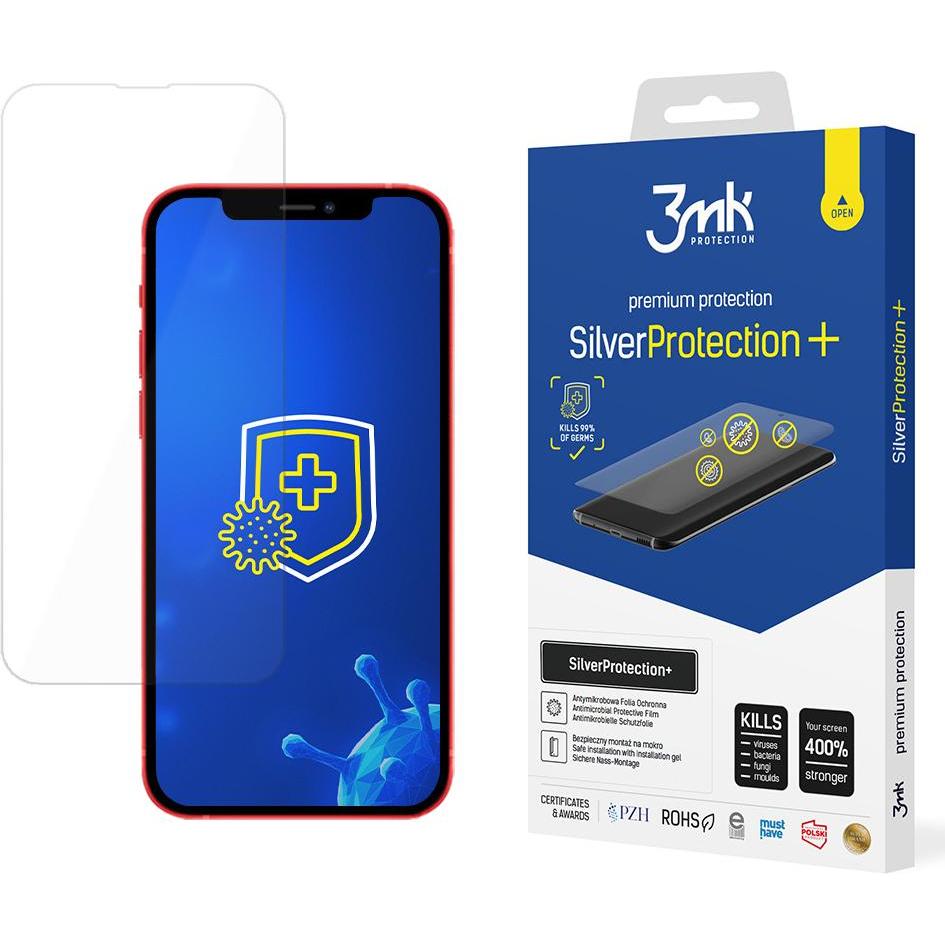 3MK Apple iPhone 13 - SilverProtection+ (1 Stück, Apple iPhone 13 Pro, Apple iPhone 13), Smartphone Schutzfolie, Transpa...