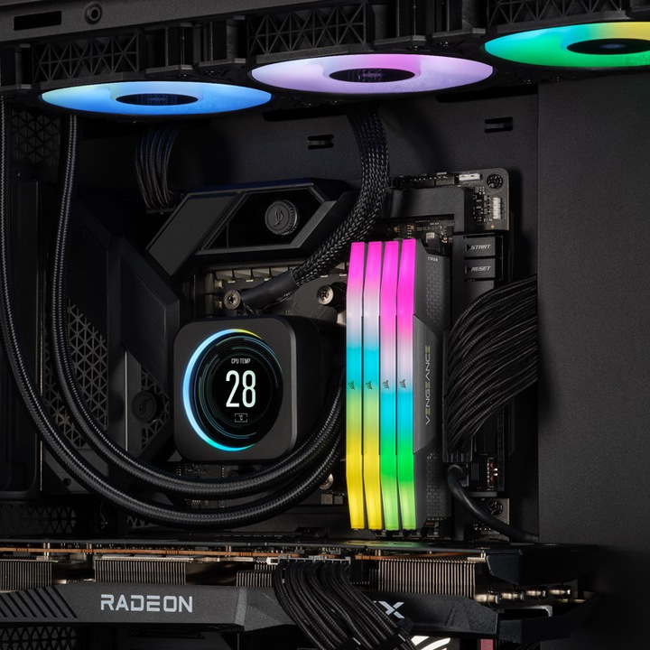Produktbild Corsair Vengeance RGB AMD EXPO (2 x 16GB, 5600 MHz, DDR5-RAM, DIMM)