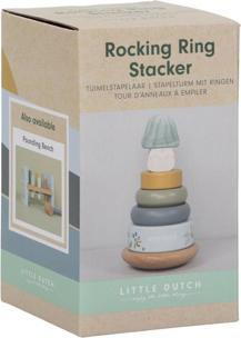 Image du produit Little Dutch Holz-Stapelturm mit Ringen Forest Friends FSC
