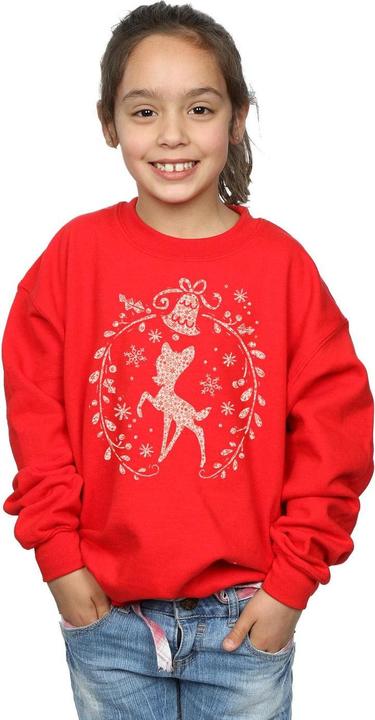 Produktbild Disney Bambi Christmas Wreath Sweatshirt Mädchen (140, 146)