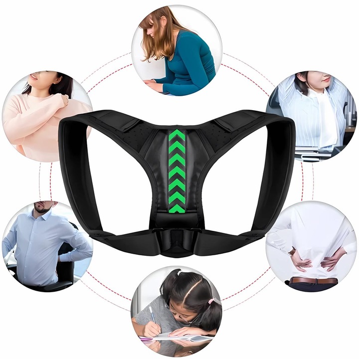 Actual product image König Design Back Support Straight Support Sport Back Brace Posture Correction Stabiliser New (S)