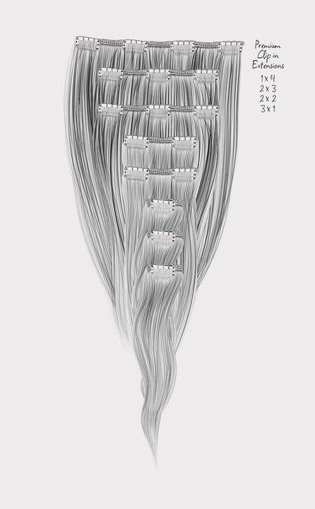 Actual product image Hair2you Premium Clip in Extensions Weizenblond (Wheat blonde, 51 cm)