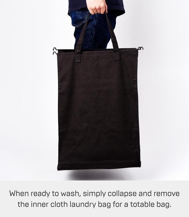 Actual product image Yamazaki Wäschekorb mit herausnehmbarer Tasche TOWER (45 l)